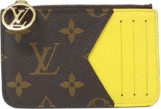 Louis Vuitton Jaune Marron Monogram Monogram Coin Purse/Coin Case (Pre-Owned)