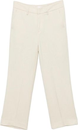Dondup Flared Pants In White