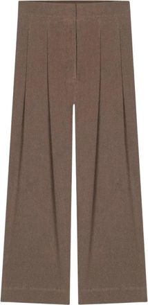 Masscob Soles Broek - Dames - Wijde Broeken - Bruin - S - Linnen - Broeken