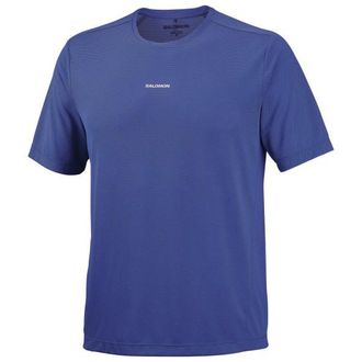 Salomon SHKout Core S/S Laufshirt f&uuml;r Herren | blau