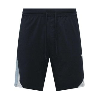 HUGO BOSS Heren Pyjamashort Balance Katoenmix (Donkerblauw)