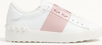 Valentino Garavani Sneaker Open In Vitello Donna BIANCO/ROSE QUARTZ 34.5