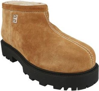 Givenchy Storm Suede Genuine Shearling Lined Boot in Camel at Nordstrom Rack, Size 12Us / 45Eu