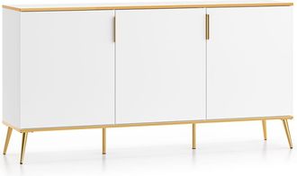 Petits Meubles Aparador 3 puertas estratificado Blanco