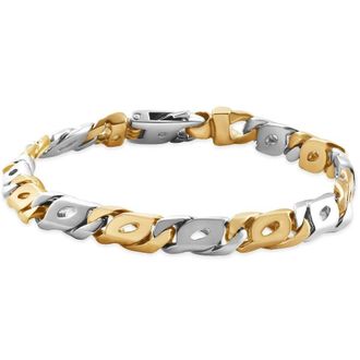 Pompeii3 Mens Marine Link 14k Gold (38gram) or Platinum (61gram) 8mm Bracelet 8