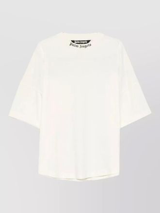 Palm Angels cotton logo print t-shirt