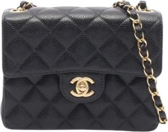 Chanel Pre-owned Vintage Schoudertas - Dames - Vintage Schoudertas - Zwart - ONE Size - Leer - Vintage