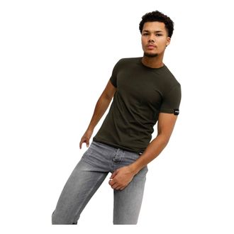 Dsquared2 Tops, Heren, Groen, S, Katoen, D9M205720 T-Shirt