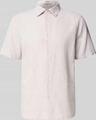 Mc Neal Regular Fit Freizeithemd aus Leinen-Baumwoll-Mix in Kitt, Gr&ouml;&szlig;e XXXL