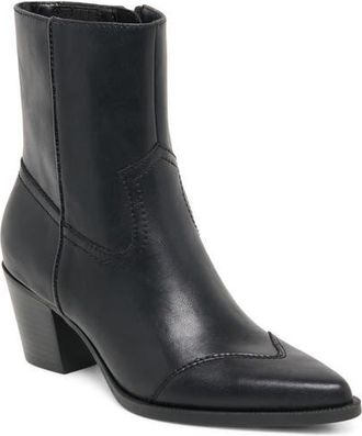 Dolce Vita Salma Bootie in Black Leather at Nordstrom, Size 8.5