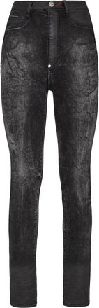 Philipp Plein Denim Super High Waist Jegging Iconic - Dames - Skinny Jeans - Zwart - W28 - Denim - Jeans