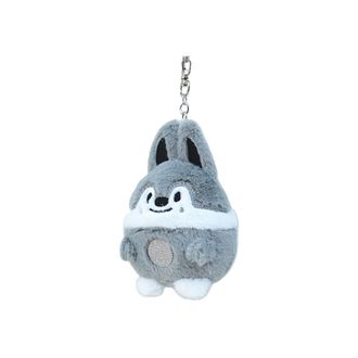 Generic stray-kiids key chain DO IT key chain Rabbit hair keyring egg sk-zoo pendant stay pendant (Bang Chan)