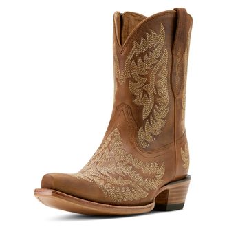 Ariat Womens Cate X Toe Western Boots in Shades Of Grain, B Medium Width, Size 8.5, by Ariat