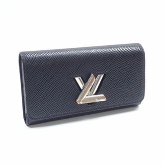 Louis Vuitton Epi Noir Epi Leather Long Wallet (Bi-Fold) (Pre-Owned)