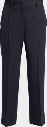 The Row Relian Straight-Leg Wool Ankle Pants
