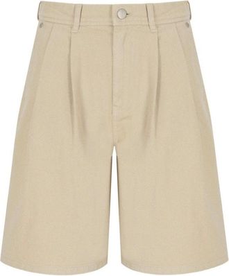 Barbour Daya Denim Bermuda Shorts - Dames - Korte Broeken - Beige - M - Denim - Korte Broeken