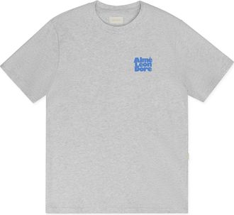 Aim&eacute; Leon Dore Grey SS Stacked Logo Tee