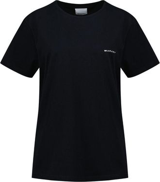 Isabel Marant Unisex T-Shirt Black Cotton