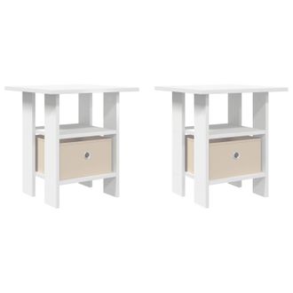 vidaXL Mesita De Noche 2 Pcs 41 X 40 X 45 Cm Madera De Ingenier&iacute;a Vidaxl