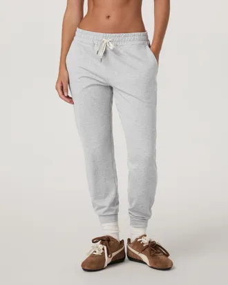 Vuori Clothing Performance Jogger Pants - Long | Pale Grey Heather | XS, Size Extra Small