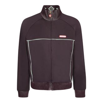 Casablanca Tricot Track Jacket - Heren - Vesten met rits - Rood - M - Katoen - Hoodies & sweatvesten