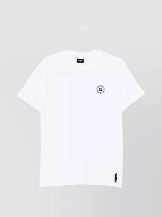 Fendi cotton slim-fit logo-embroidered t-shirt