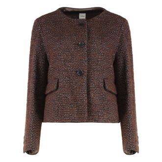 Aspesi Jassen, Dames, Bruin, S, Katoen, Sweater