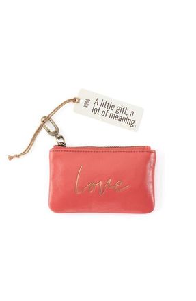 Hobo Sentiment Leather Pouch in Pink Mirage at Nordstrom