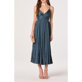 ASTR the Label Maeve Midi Dress in Dark Teal at Nordstrom, Size X-Small