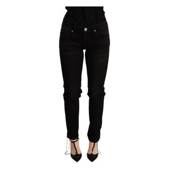Acht Skinny Jeans, female, Black, Size: W26 Low Waist Skinny Denim Trouser