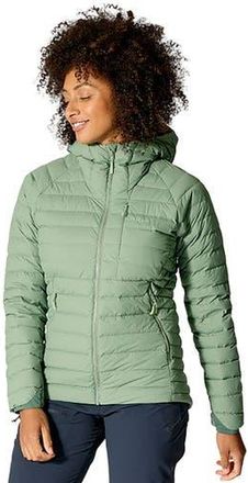 RAB Microlight Windstopper Hoodie - Womens in Dark Fig Green at Nordstrom, Size X-Large