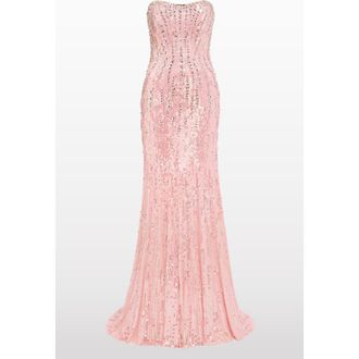 Jenny Packham Sarai Gown in Bunny at Nordstrom, Size 12 Uk