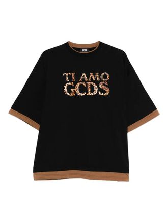 GCDS Ti Amo Gcds Outlined Logo T-Shirt