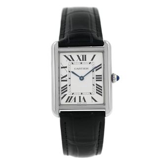 Cartier Pre-owned Cartier Tank Opaline Dial Ladies Watch WSTA0028