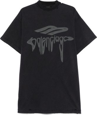 Balenciaga T-shirt 3B Liquefied - Nero