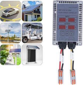 Infinite Controlador De Carga De Bater&iacute;a Solar Mppt Con Pantalla, Elevador De 24-85 V, 200 W, Ip66