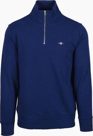 GANT Mens GANT REG SHIELD HALF ZIP SWEAT RICH NAVY - Size: 44