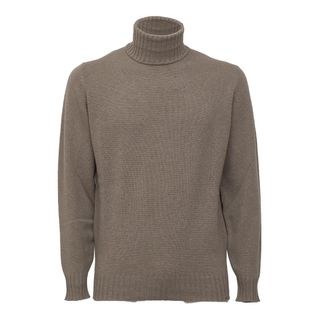 FILIPPO DE LAURENTIIS Wool Cashmere Ribbed Turtleneck Sweater