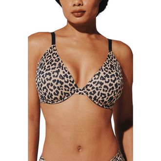 Thirdlove Zero Edge Plunge Underwire Bra in Leopard at Nordstrom, Size 34B1