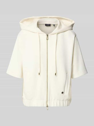Joop Sweatjacke mit Halbarm Modell Therese in Ecru, Gr&ouml;&szlig;e 34