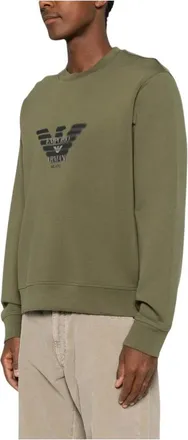 Emporio Armani Hombre, Sudaderas, Verde, Talla: 3XL