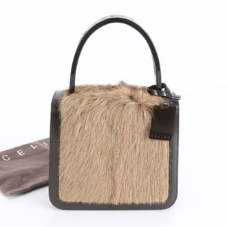 Celine Brown Leather Handbag Tote Bag (Pre-Owned)