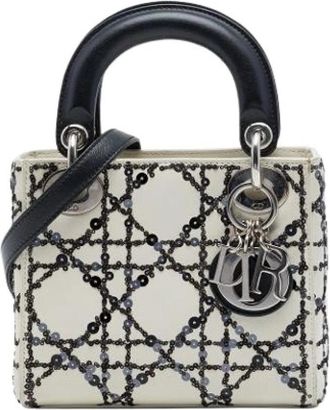 Dior Pre-owned Lady Dior - Dames - Vintage Handtas - Wit - ONE Size - Leer - Vintage