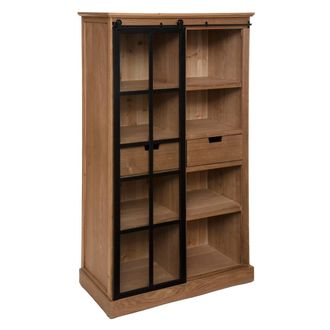 Atmosphera Atmosphera - Librer&iacute;a &laquo;danik&raquo; - Madera Y Vidrio Templado Cr&eacute;ateur DInt&eacute;rieur