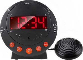 OEM Sveglia Sonic Boom, Sveglia Digitale A Doppia Vibrazione Extra Forte Con Funzione Di Vibrazione Per Il Letto