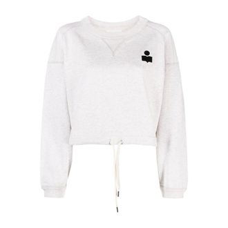 Isabel Marant Sweatshirts, female, White, Size: M Margo Cropped Sweatshirt