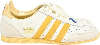 adidas Originals Adidas Japan Off White Orange Tint Low Top Sneakers in Yellow Leather