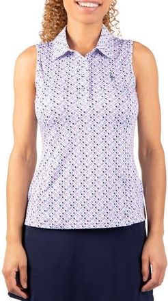 Tailorbyrd Pickleball Print Polo Tank in White at Nordstrom Rack, Size X-Large