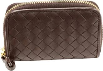 Bottega Veneta Pre-owned Wallets, female, Brown, Size: ONE SIZE Pre-owned Leather Wallet