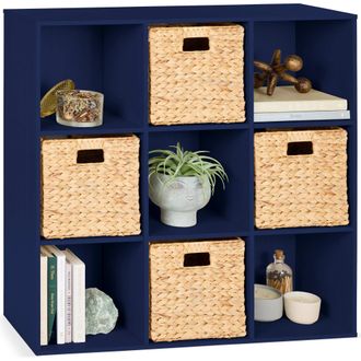 Best Choice Products 9-Cube Storage Organizer, 11in Shelf Opening, Bookcase w/ 3 Removable Back Panels